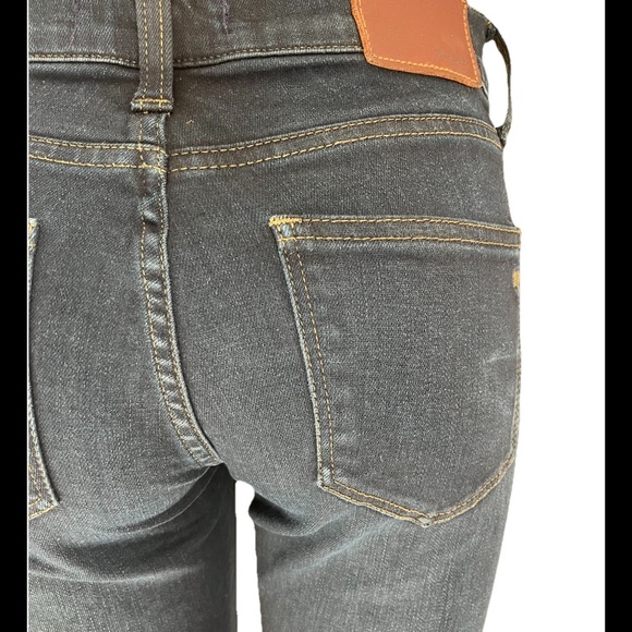 MADEWELL skinny skinny CROP dark BLUE denim JEANS w/stretch VERY NICE! - Picture 3 of 13